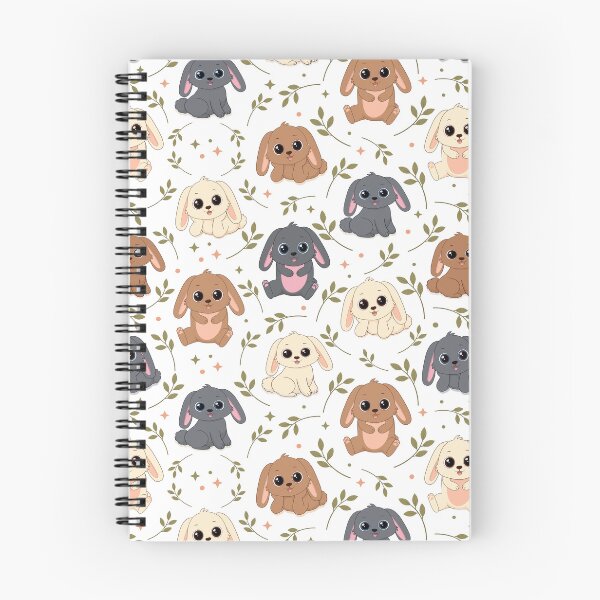 Item preview, Woodland Bunny Friends Seamless Pattern designed and sold by MascarenoM.