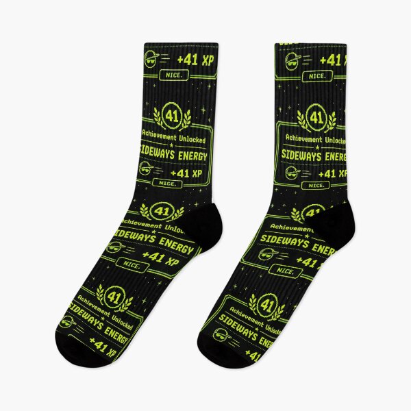 Item preview, 41 (forty-ooooone) SIDEWAYS SOCIETY COLLECTION - GAMING Achievement Unlocked SIDEWAYS ENERGY +41 XP v1 designed and sold by WheelieGdArt.