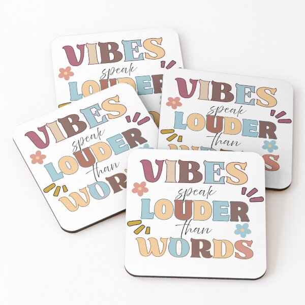 Item preview, Vibes Speak Louder Than Words designed and sold by Knowledge Kraft.