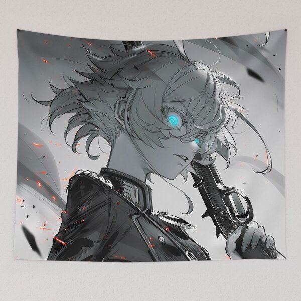 Item preview, Tanya Degurechaff Saga Tanya Evil Monochrome Ember Anime Girl designed and sold by Zwjona.