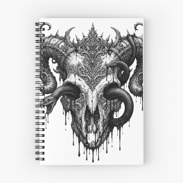 Item preview, Gothic Skull with Snake - Dark Academia Gift designed and sold by FRADEX STORE.