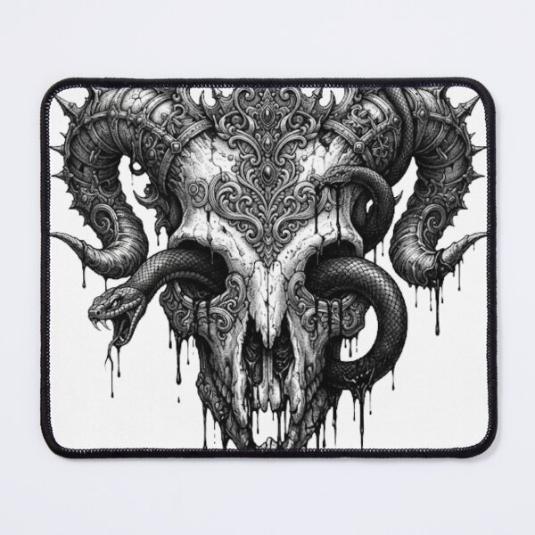 Item preview, Gothic Skull with Snake - Dark Academia Gift designed and sold by FRADEX STORE.