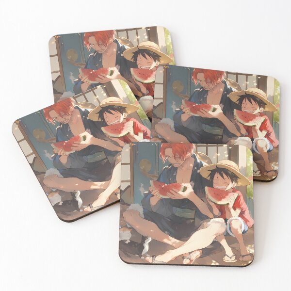 Item preview, Shanks One Piece Sunny Watermelon Day With Luffy designed and sold by Kellanartist.