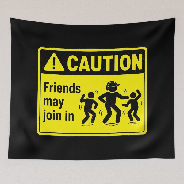 Item preview, 41 (forty-ooooone) SIDEWAYS SOCIETY COLLECTION - LABEL - CAUTION - Friends may join in v1 designed and sold by WheelieGdArt.