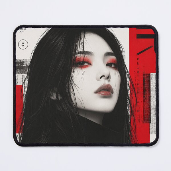 Item preview, Hyogo Noir Red And Black Editorial Art designed and sold by MARQUES DESIGN ART .