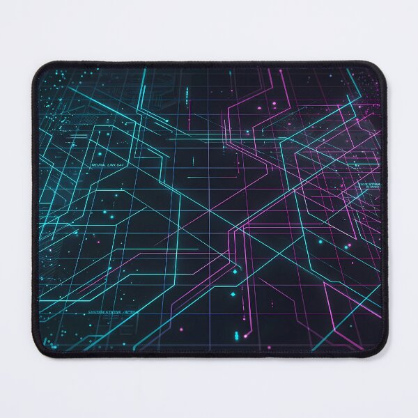 Item preview, Earth Futuristic Cyberpunk Neon Grid Tech Interface Art designed and sold by ART ATTACK ZONE.