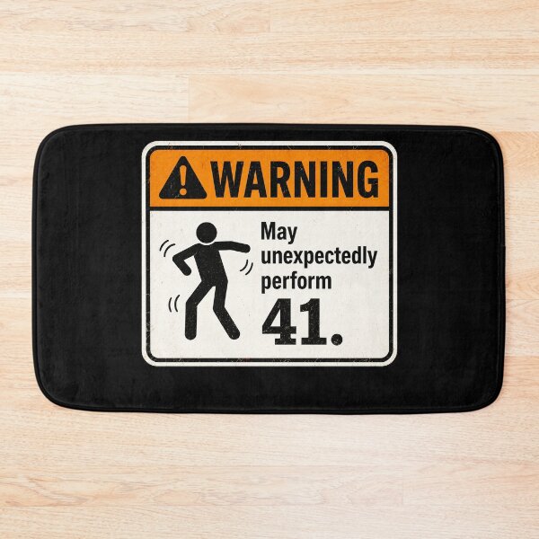Item preview, 41 (forty-ooooone) SIDEWAYS SOCIETY COLLECTION - LABEL - WARNING - May unexpectedly perform 41 designed and sold by WheelieGdArt.