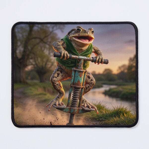 Item preview, Toad Goes Wild on Pogo Stick designed and sold by Tridentulus.