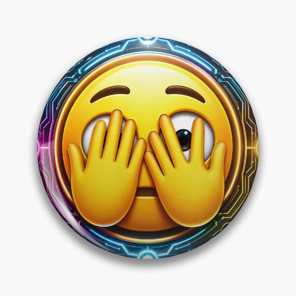 Artikelvorschau, Cyber Peeking Emoji entworfen und verkauft von syotos-ai.