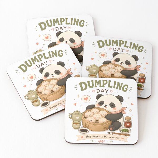 Item preview, Cute Dumpling Panda Kawaii T-Shirt | Happiness is Homemade | Adorable Foodie Animal Illustration designed and sold by Snackwear Apparel.