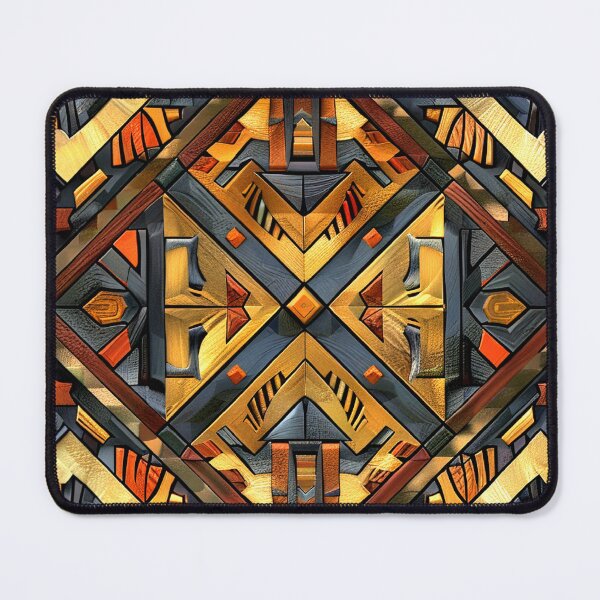 Item preview, African-Inspired Golden, Orange, Red And Black Pattern designed and sold by DEC02.
