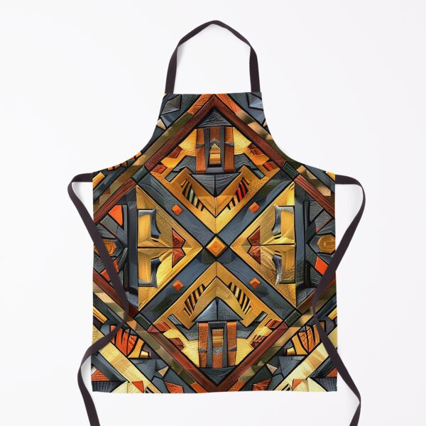 Item preview, African-Inspired Golden, Orange, Red And Black Pattern designed and sold by DEC02.
