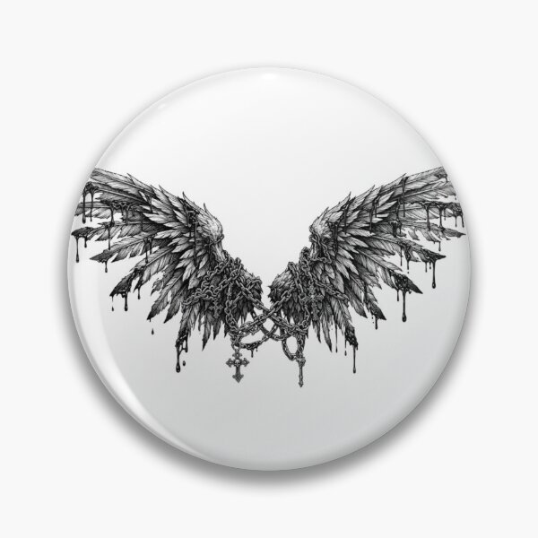 Item preview, Fallen Angel Wings - Dark Gothic Aesthetic Gift designed and sold by FRADEX STORE.