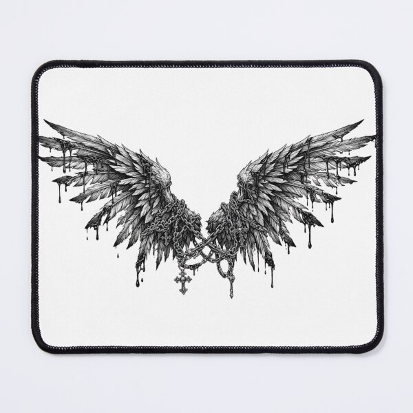 Item preview, Fallen Angel Wings - Dark Gothic Aesthetic Gift designed and sold by FRADEX STORE.