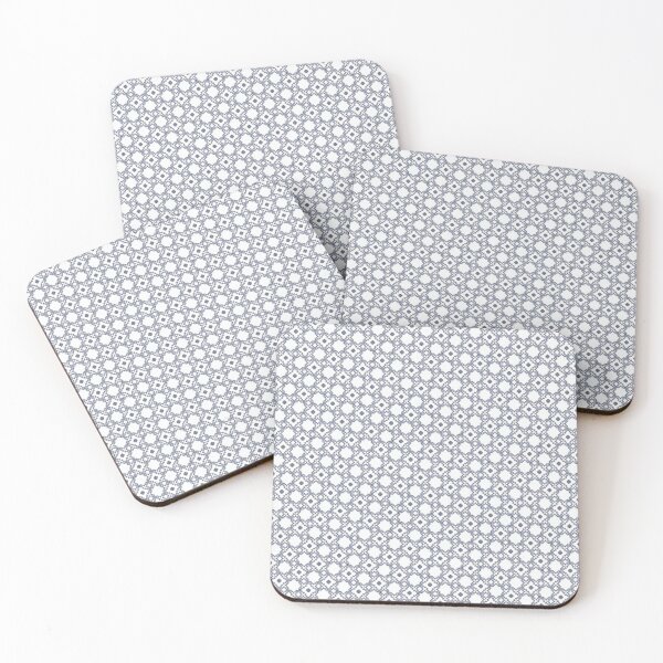 Item preview, Dusty Blue Moroccan Trellis Lattice Pattern designed and sold by FawnFeatherCo.