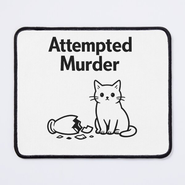 Item preview, Attempted Crime (Cat Edition) designed and sold by Vexorask.