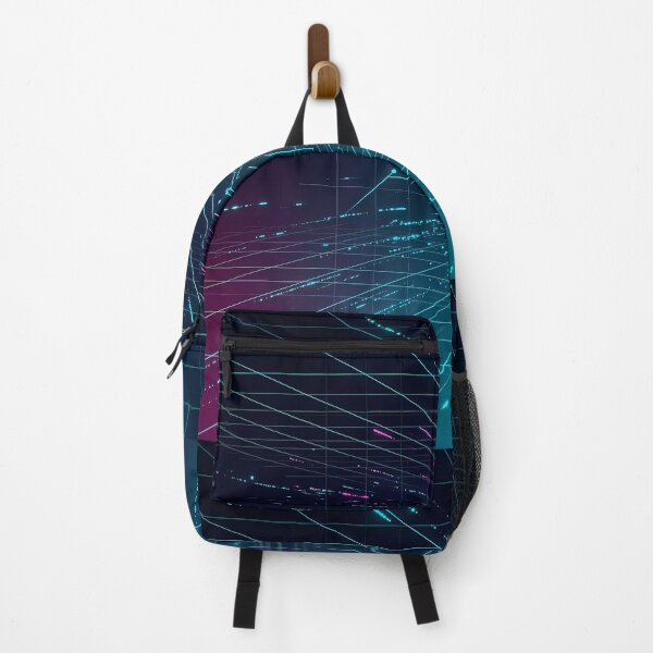 Item preview, USA Futuristic Cyberpunk Neon Grid Tech Interface Art designed and sold by ART ATTACK ZONE.