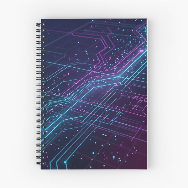 Item preview, Germany Futuristic Cyberpunk Neon Grid Tech Interface Art designed and sold by ART ATTACK ZONE.