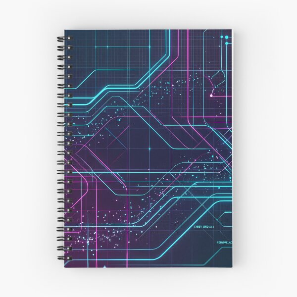 Item preview, England Futuristic Cyberpunk Neon Grid Tech Interface Art designed and sold by ART ATTACK ZONE.