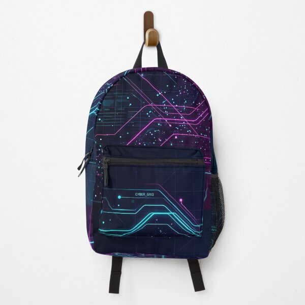 Item preview, England Futuristic Cyberpunk Neon Grid Tech Interface Art designed and sold by ART ATTACK ZONE.