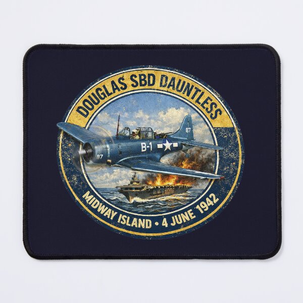Item preview, Douglas SBD Dauntless - Midway Island designed and sold by Omaha Jones T-Shirts and More.