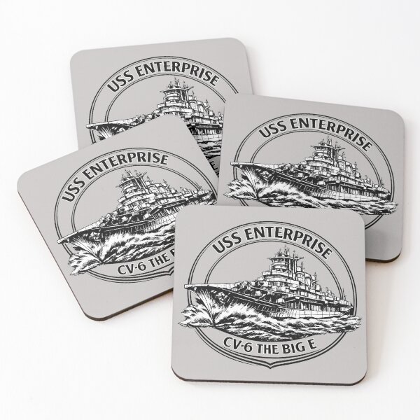 Item preview, USS Enterprise - The Big E (light background variant) designed and sold by Omaha Jones T-Shirts and More.