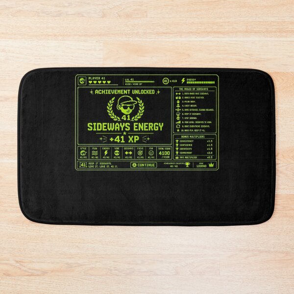 Item preview, 41 (forty-ooooone) SIDEWAYS SOCIETY COLLECTION - GAMING Achievement Unlocked SIDEWAYS ENERGY +41 XP v0 designed and sold by WheelieGdArt.
