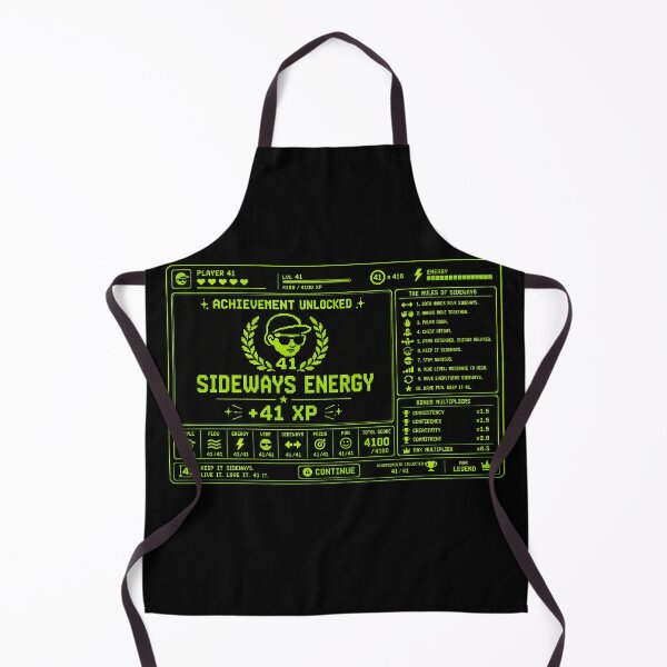 Item preview, 41 (forty-ooooone) SIDEWAYS SOCIETY COLLECTION - GAMING Achievement Unlocked SIDEWAYS ENERGY +41 XP v0 designed and sold by WheelieGdArt.