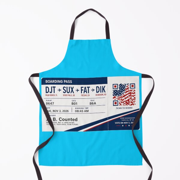 Item preview, ✈️✨ DJT → SUX → FAT → DIK Boarding Pass - LAST CALL FOR DEMOCRACY COLLECTION ✈️ - Passenger Al B. Counted designed and sold by WheelieGdArt.