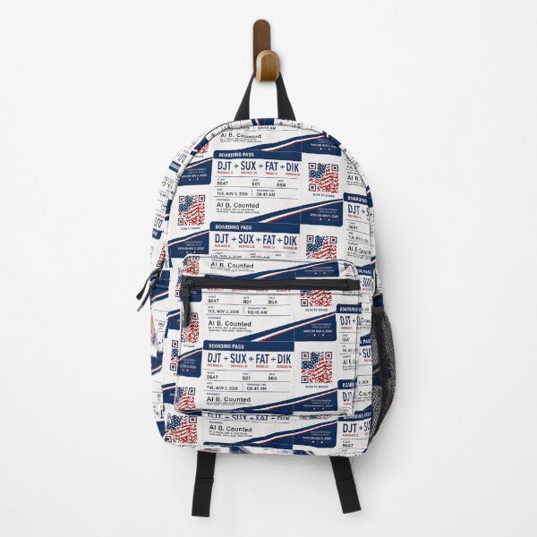 Item preview, ✈️✨ DJT → SUX → FAT → DIK Boarding Pass - LAST CALL FOR DEMOCRACY COLLECTION ✈️ - Passenger Al B. Counted designed and sold by WheelieGdArt.
