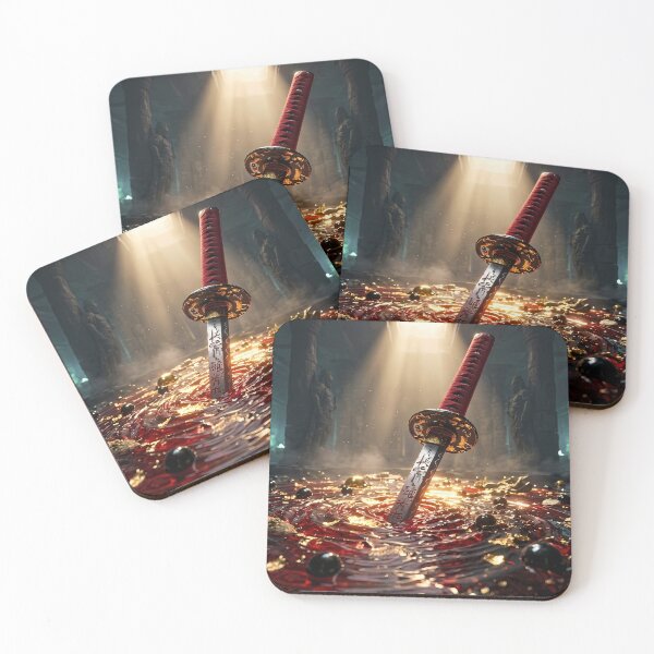 Item preview, Glowing Red Sword Treasure Hoard Fantasy designed and sold by GalleryBrisArt.