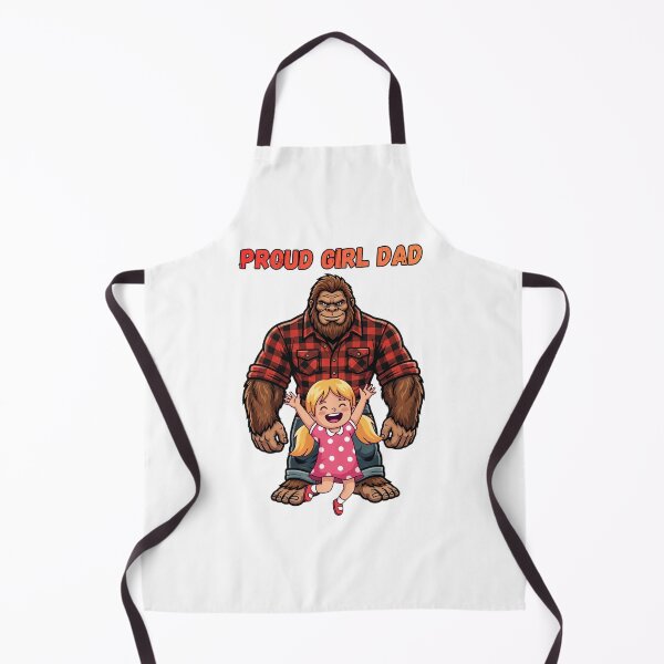 Item preview, Girl Dad Bigfoot - Cryptidcore Fatherhood as a Big Hairy Man designed and sold by Spank My Yeti.