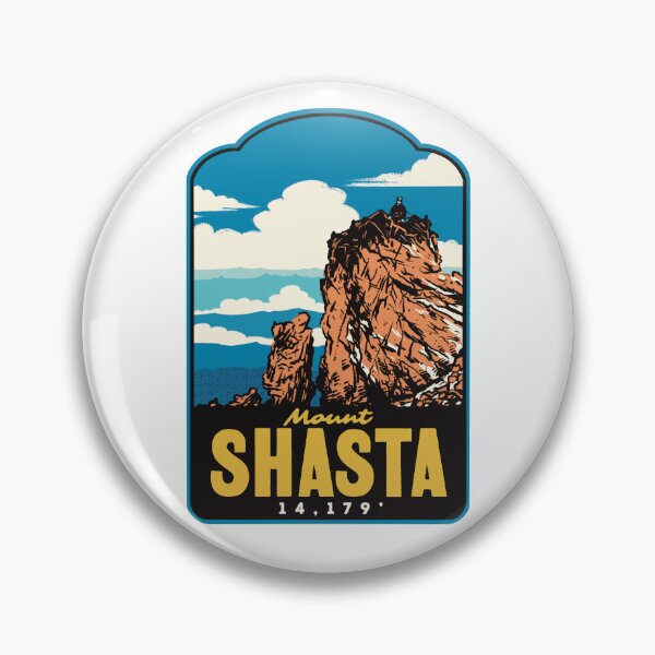 Item preview, Mount Shasta Summit California Retro designed and sold by HalpinDesign.