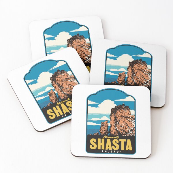 Item preview, Mount Shasta Summit California Retro designed and sold by HalpinDesign.