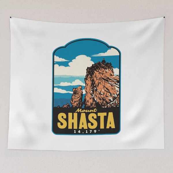 Item preview, Mount Shasta Summit California Retro designed and sold by HalpinDesign.