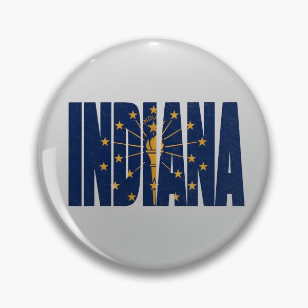Item preview, Indiana State Flag Typography | Vintage Hoosier Design designed and sold by SimplyJasper.