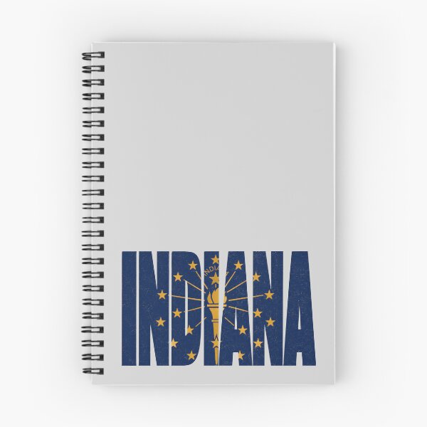 Item preview, Indiana State Flag Typography | Vintage Hoosier Design designed and sold by SimplyJasper.