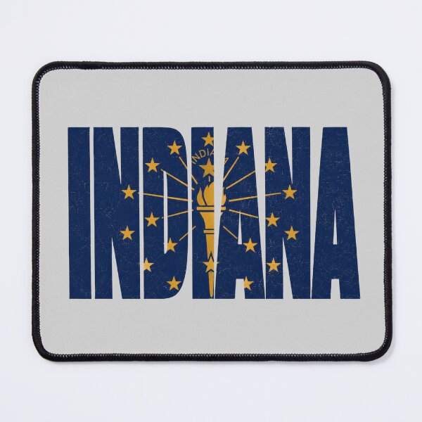 Item preview, Indiana State Flag Typography | Vintage Hoosier Design designed and sold by SimplyJasper.