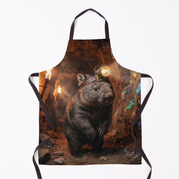 Item preview, Wombat Miner Explores Opal Mine designed and sold by Tridentulus.