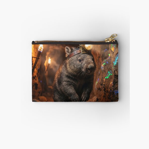 Item preview, Wombat Miner Explores Opal Mine designed and sold by Tridentulus.