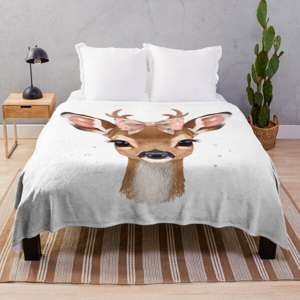 Item preview, Cute Baby Deer Cactus Bow Portrait designed and sold by Oddifys.