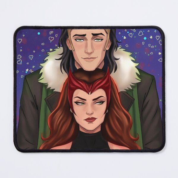 Item preview, Loki and Wanda art print designed and sold by Wickedwire.