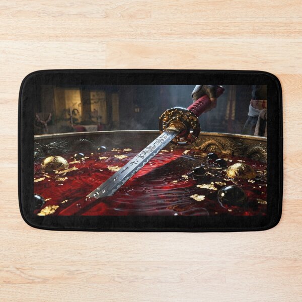 Item preview, Glowing Red Sword Treasure Hoard Fantasy designed and sold by GalleryBrisArt.