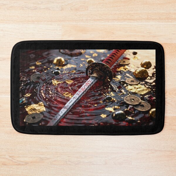 Item preview, Glowing Red Sword Treasure Hoard Fantasy designed and sold by GalleryBrisArt.