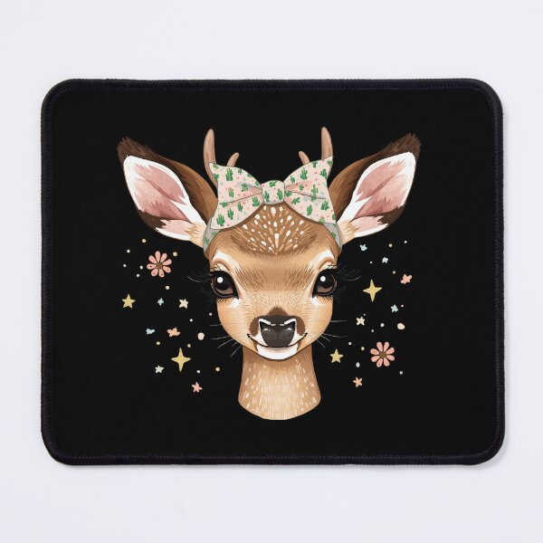 Item preview, Sweet Spotted Fawn Cactus Headband Portrait designed and sold by Oddifys.
