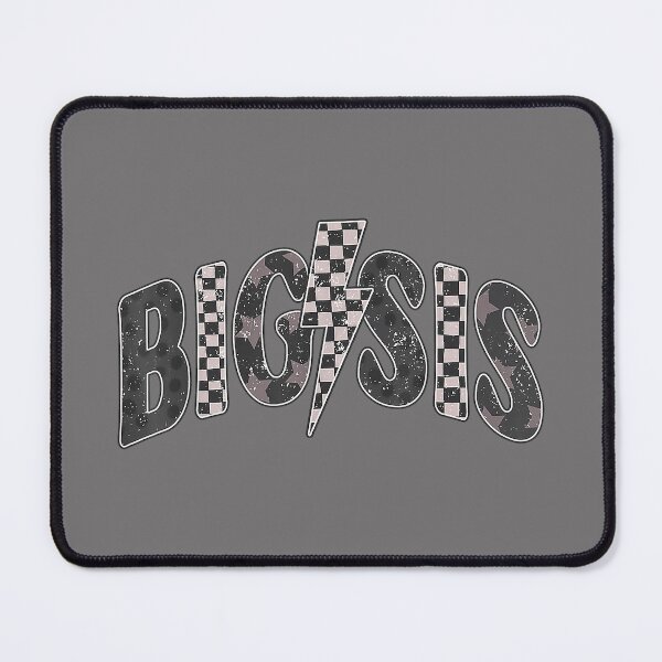 Item preview, Checkered Big Sis New Sister Announcement Lightning Bolt designed and sold by KristineLi.