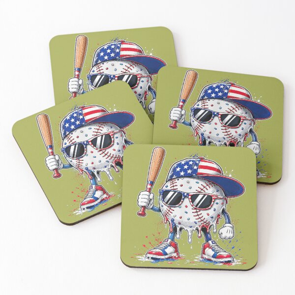 Item preview, Drip Ice Cream Baseball Shirts Kids Boys Girls 4th of July designed and sold by melodycook.