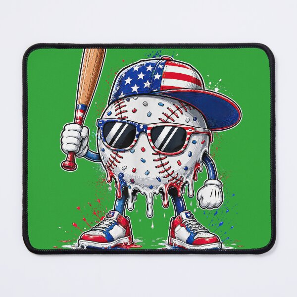 Item preview, Drip Ice Cream Baseball Shirts Kids Boys Girls 4th of July designed and sold by melodycook.