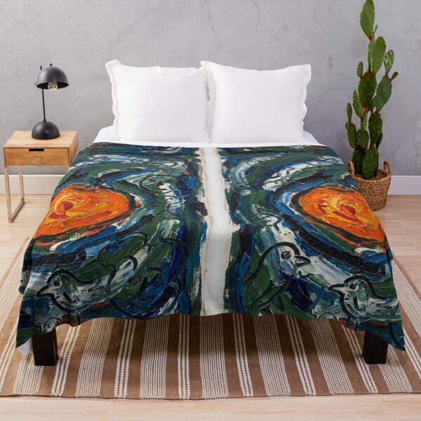 Item preview, Vibrant Orange Fruit Abstract Expressionist Painting in CoBrA Style Art designed and sold by OddlySticky.