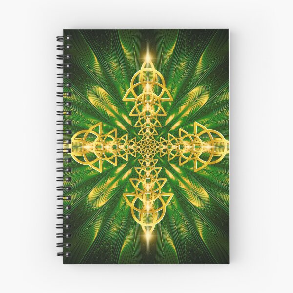 Item preview, Golden Emerald Triquetra Fractal  designed and sold by chantalittah.